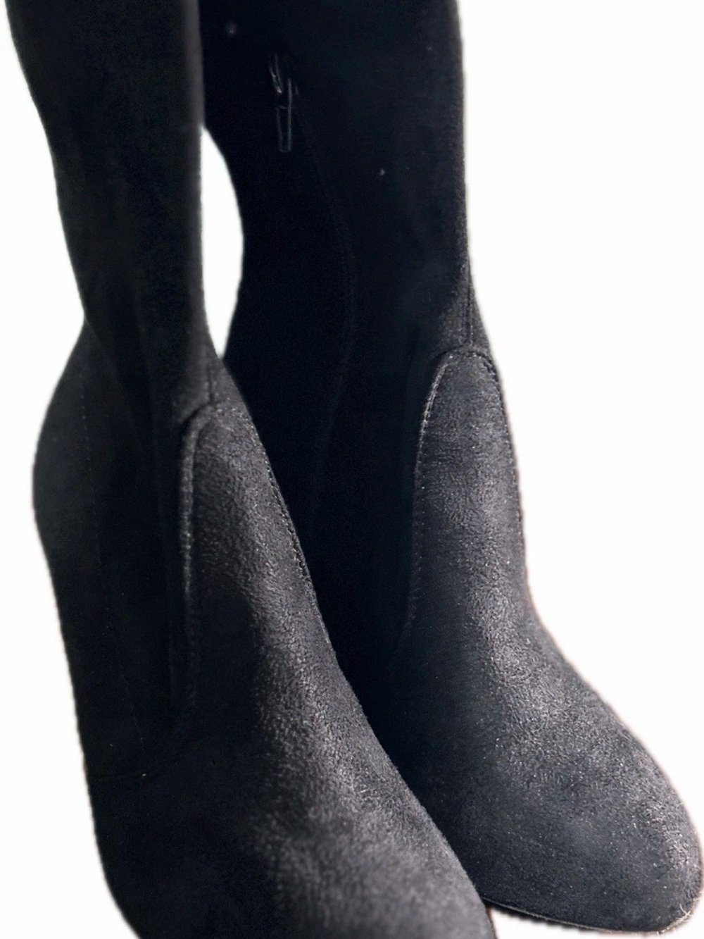 Women's Black Suede Over the Knee Charlotte Russe Boots size 7